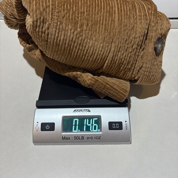 J. Jill Womens Corduroy Shirt Shacket Jacket Sz M Tan Lightweight Cropped Grunge - Picture 11 of 11